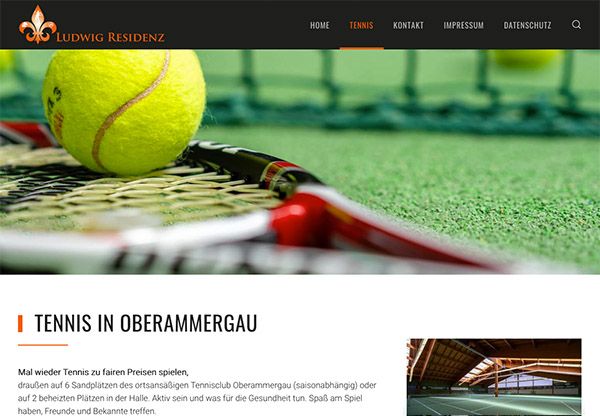 Tennis in Oberammergau - jemo-webdesign Referenzen