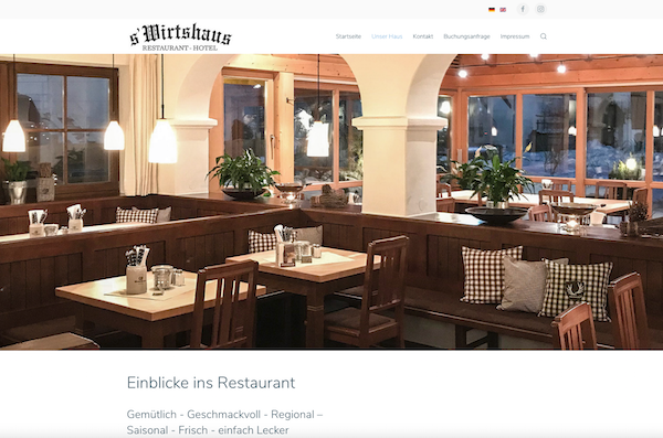 jemo-webdesign Referenzen sWirtshaus Oberammergau
