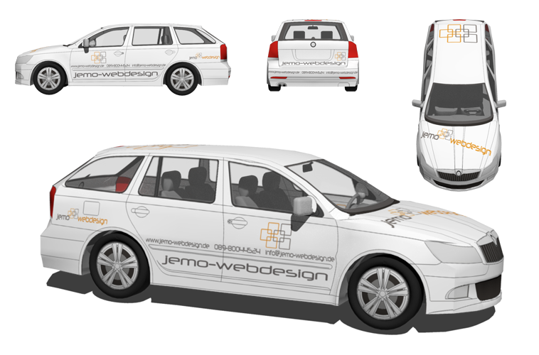 Entwurf Fahrzeugbeschriftung