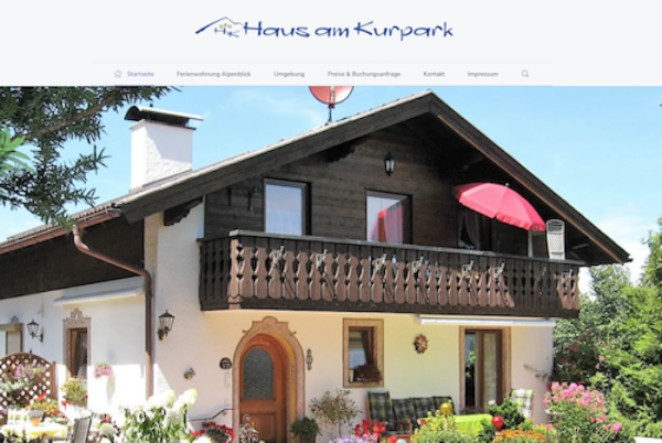"Haus am Kurpark" Bad Kohlgrub - jemo-webdesign Referenzen
